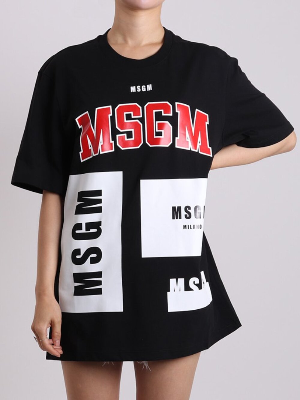 NWT - MSGM Logo Printed T-shirt 2541MDM102 - Black🖤